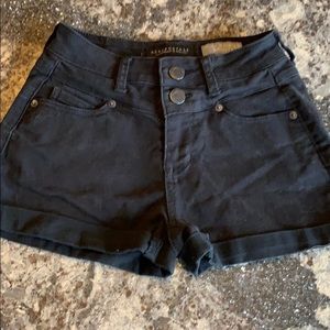 Black high waisted shorts